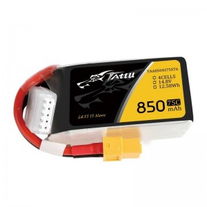 Akumulator Tattu 850mAh 14,8V 75C 4S1P XT60