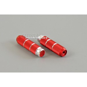HITEC - aluminiowe nakładki na drązki 33mm - czerwone
