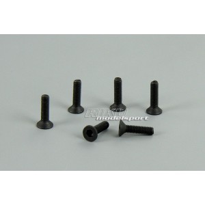 TRAXXAS - komplet śrub wpustowych 2,5 x 10mm - imbus (6szt.)