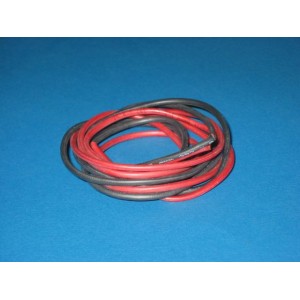 Przewód silikonowy 1.5mm² / 1mb (czarny + czerwony)