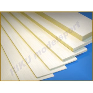 Balsa - deska 1000x100x0.6mm