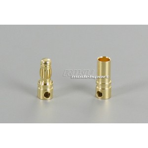 Złącze GOLD Ø 3.5mm złocone - wtyk / gniazdo