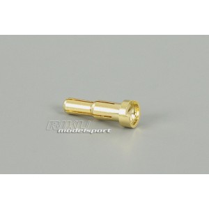 Wtyk GOLD Ø 4.0mm złocony - niski / kątowy